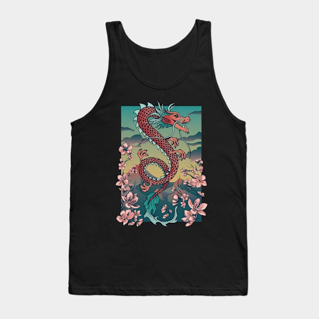 Chinese Dragon Tank Top by Eclecterie